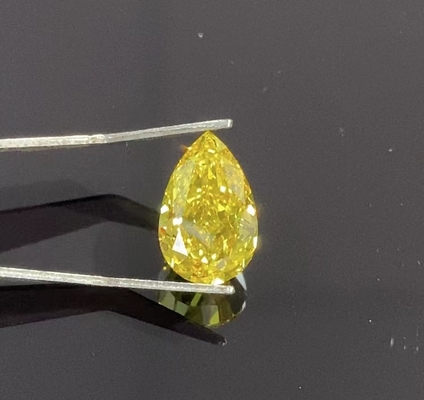 O laboratório fraco da pera 2-3CTS criou Diamond Synthetic amarelo IGI certificado