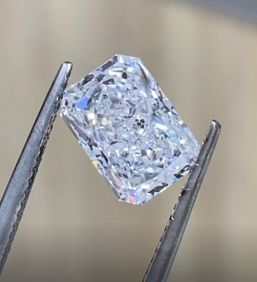 1ct Radiant Shape Lab Criado Branco Incolorado Como CVD Diamantes Crescidos Todas as Formas Disponíveis Certificado IGI