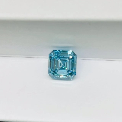 Asscher cortou o quilate sintético azul de Diamond Lab Engineered Diamonds 1-2