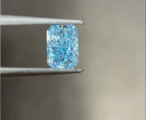 do corte brilhante azul do ponto luminoso dos diamantes de 4ct 10 Mohs grande tamanho crescido laboratório