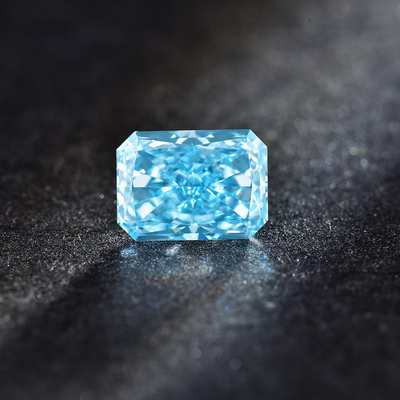 Claridade brilhante crescida da forma VVS dos diamantes azuis do CVD laboratório vívido fraco