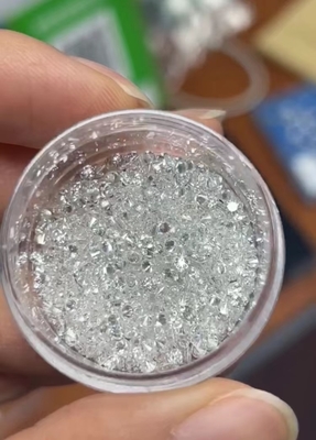 O laboratório criou os diamantes sintéticos DEF do ponteiro do tumulto dos diamantes CONTRA a forma redonda