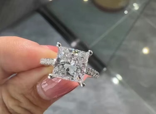 Joias de diamantes feitas em laboratório Princesa de laboratório Diamantes cultivados Joalharia Anéis de diamante Brincos de cavalo