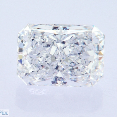 3.6ct Forma Radiante Longa Laboratório Certificado IGI Criado Como CVD Crescido Diamante Branco H VS1