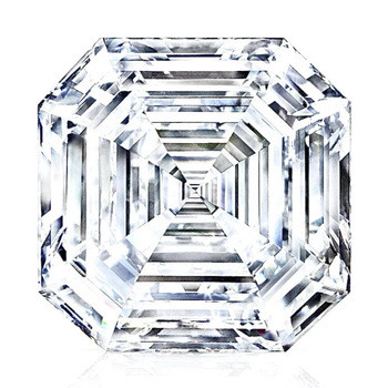 4.02CT Laboratório CVD Crescido Diamante Asscher Forma E Cor Para Decoração de jóias