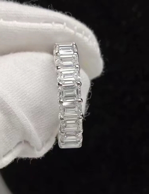 Anel de diamante branco Anel de diamante de casamento Anéis eternos Anéis de diamante de laboratório