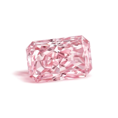 1.13ct Fancy Light Pink Radiant Shape Lab Criado Diamante VVS Material de Carbono com Certificado IGI