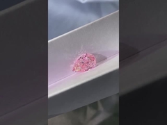 Diamante cor-de-rosa do CVD da pera