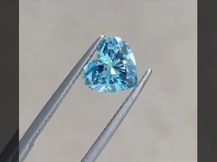 Diamante azul do CVD do coração