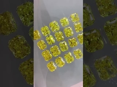 Diamante amarelo dos coxins HPHT