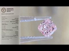 Diamantes coloridos criados em laboratório Diamantes sintéticos soltos Almofada Diamantes rosa