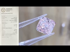 Diamantes coloridos criados em laboratório amortecimento diamante solto fantasia rosa intenso