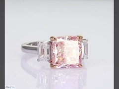 Anel de noivado Anel de casamento Anel de diamante Anel laboratório criado diamantes coloridos colar de orelhas