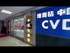 Demonstrações de diamantes cultivados em laboratório