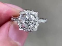 Laboratório de joalheria de diamantes de laboratório de diamantes crescidos joalheria redonda diamantes anéis stud brincos