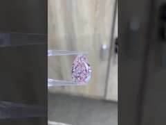 4CT Corte de Pera de Laboratório Crescido Diamante Rosa Jóias Decorações Colares Anéis Pendente Certificado