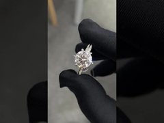 Metade do país 3.01ct anel redondo