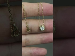 Colar de Olho de Sorte Pendente de Diamante Branco Pendente de Diamante de Laboratório