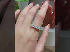 Anel Oval Eterno Anel de Laboratório Anéis de Diamante Crescido Para Anel de Casamento Anel de Proposta de Casamento