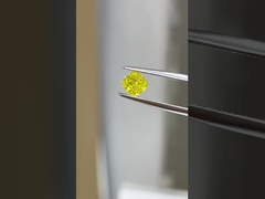 Cushion Lab Diamantes cultivados Diamantes certificados IGI Laboratório criado Diamantes amarelos HPHT