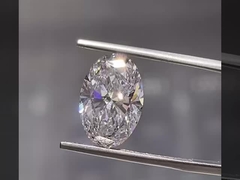 Diamantes ovais 3EX Corte Excelente Soltos Feitos em Laboratório Diamantes Cultivados em Laboratório Certificados IGI