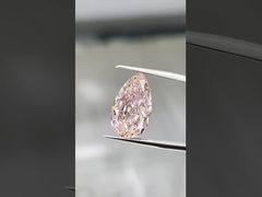 10CT Fantasia Intensa Rosa Forma de Pera Diamante cultivado em laboratório Diamante certificado pela IGI Diamante rosa