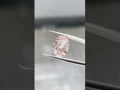 10CT Diamantes Laboratoriais Ovais Rosa Intenso Chique Certificados IGI Diamantes Rosa