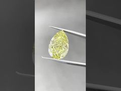Diamantes de pêra de 18CT cultivados em laboratório Diamantes certificados IGI Diamantes amarelos criados em laboratório CVD